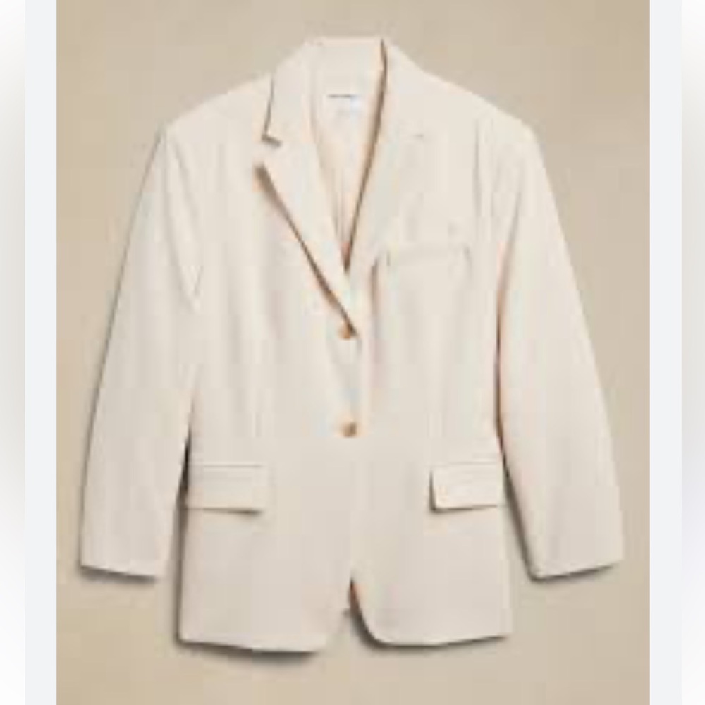 Oversized Banana Republic Blazer Cream